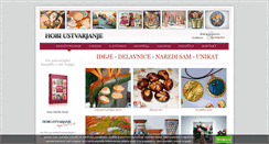 Desktop Screenshot of hobi-ustvarjanje.si